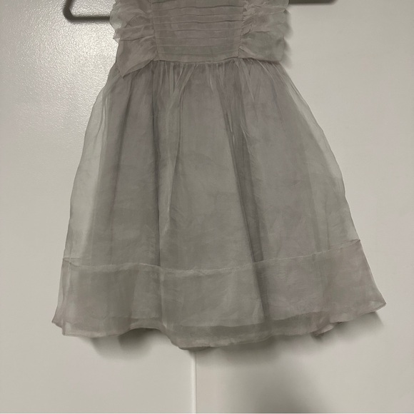 Nellystella Mae Girls Silk Dress - Dove Lilac Size 6 - Picture 5 of 7